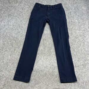Polo Ralph Lauren Pants Mens 30x30 Blue Stretch Slim Fit Chino Preppy FIT30x30